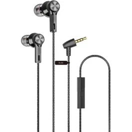 Qubo Auriculares Intrauditivos EB-100 con Micrófono Jack 3.5 Gris